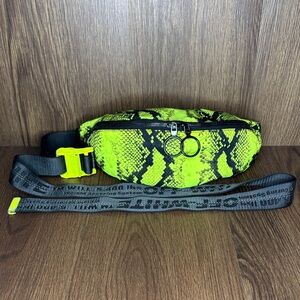 🔥🔥🔥Off-White UNISEX Neon Yellow and Black Reptile Print Belt Bag🔥🔥🔥